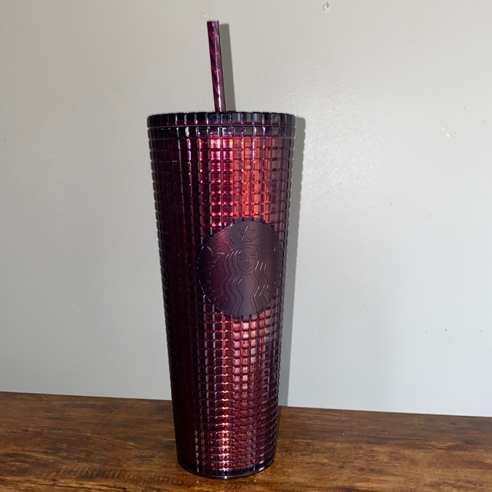 Starbucks Red Grid Venti Reusable Cold Cup